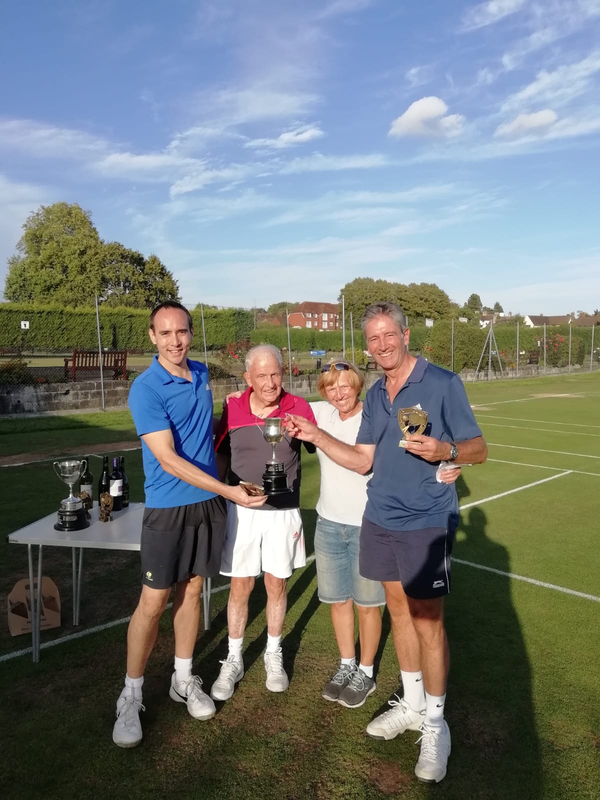 David Leech and Peter Hargreaves, Winners Men's Doubles Handicap 2018